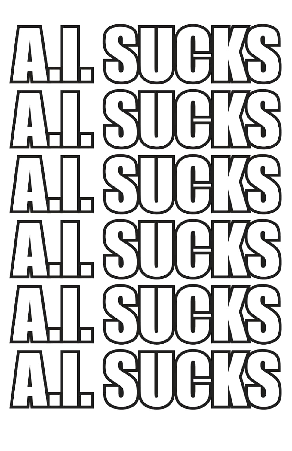 ler totalmente A.I. SUCKS! Dot grid notebook for designers: 5mm grid notebook - 5.5 x 8.5 inches -110pages - Designer - planner - Anti AI notebook- real artist - graphic design -