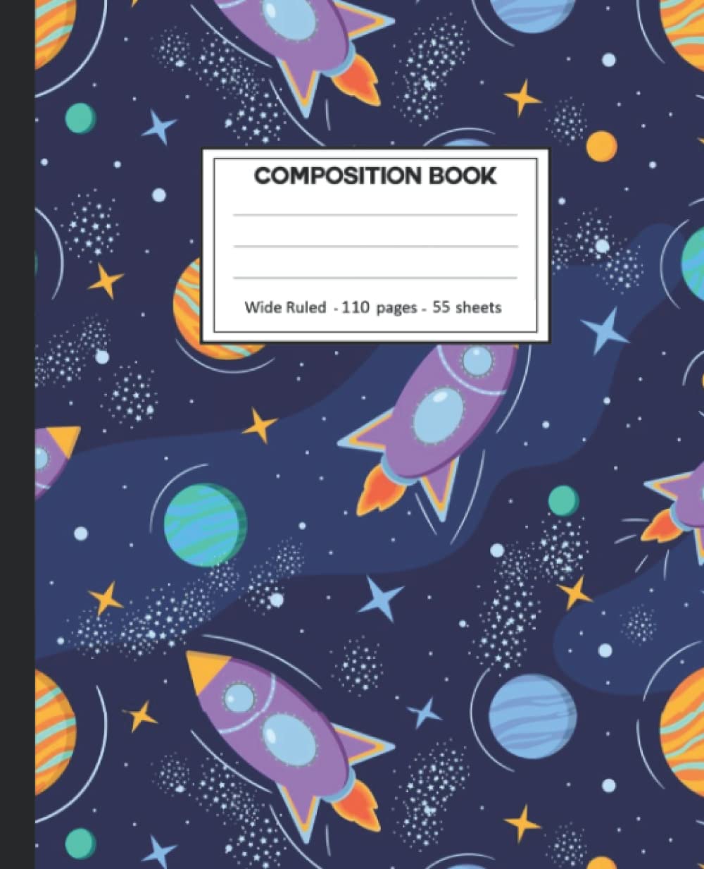Composition Notebook: Moon Wide Ruled Paper Notebook Journal size 7.25 x 9.25” for student baixar livro de graça