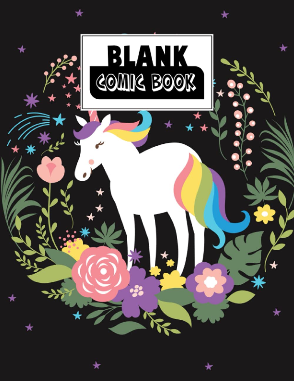 Blank Comic Book: Unicorn Cover, Draw Your Own Comics - 120 Pages of Fun and Unique Templates - A Large 8.5" x 11" Notebook by Kerstin Wilhelm baixar livro de graça
