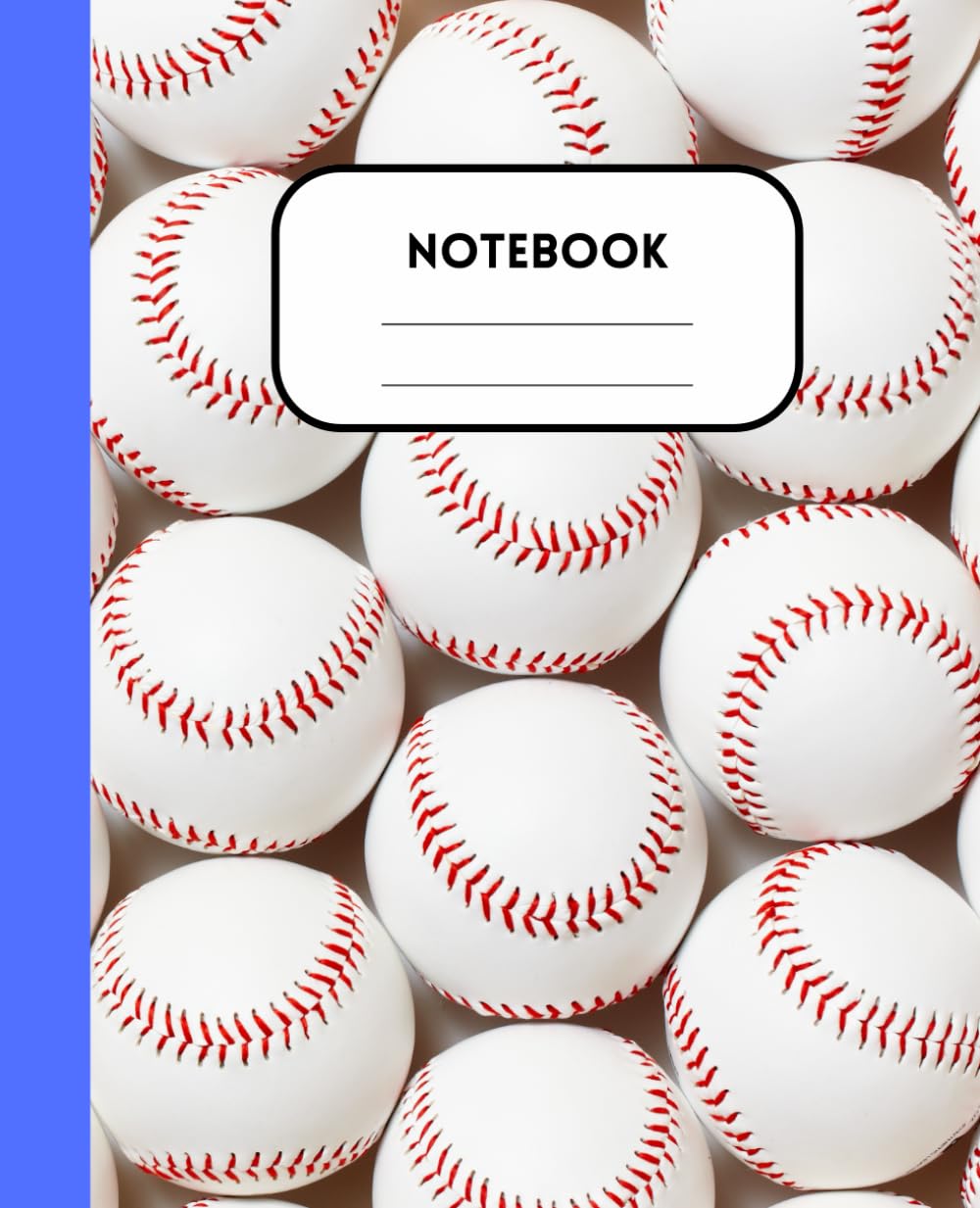 Blue Baseball Journal Composition Notebook: 120 Pages, Wide Ruled, 7.5"x9.25" - Composition Size, Matte Cover baixar livro de graça