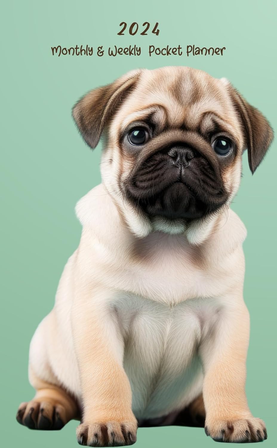 ler totalmente 2024 Monthly & Weekly Pocket Planner: Calendar from January to December 2024 Small Size for Purse with Federal Holidays. Animal, Dog Cover.
