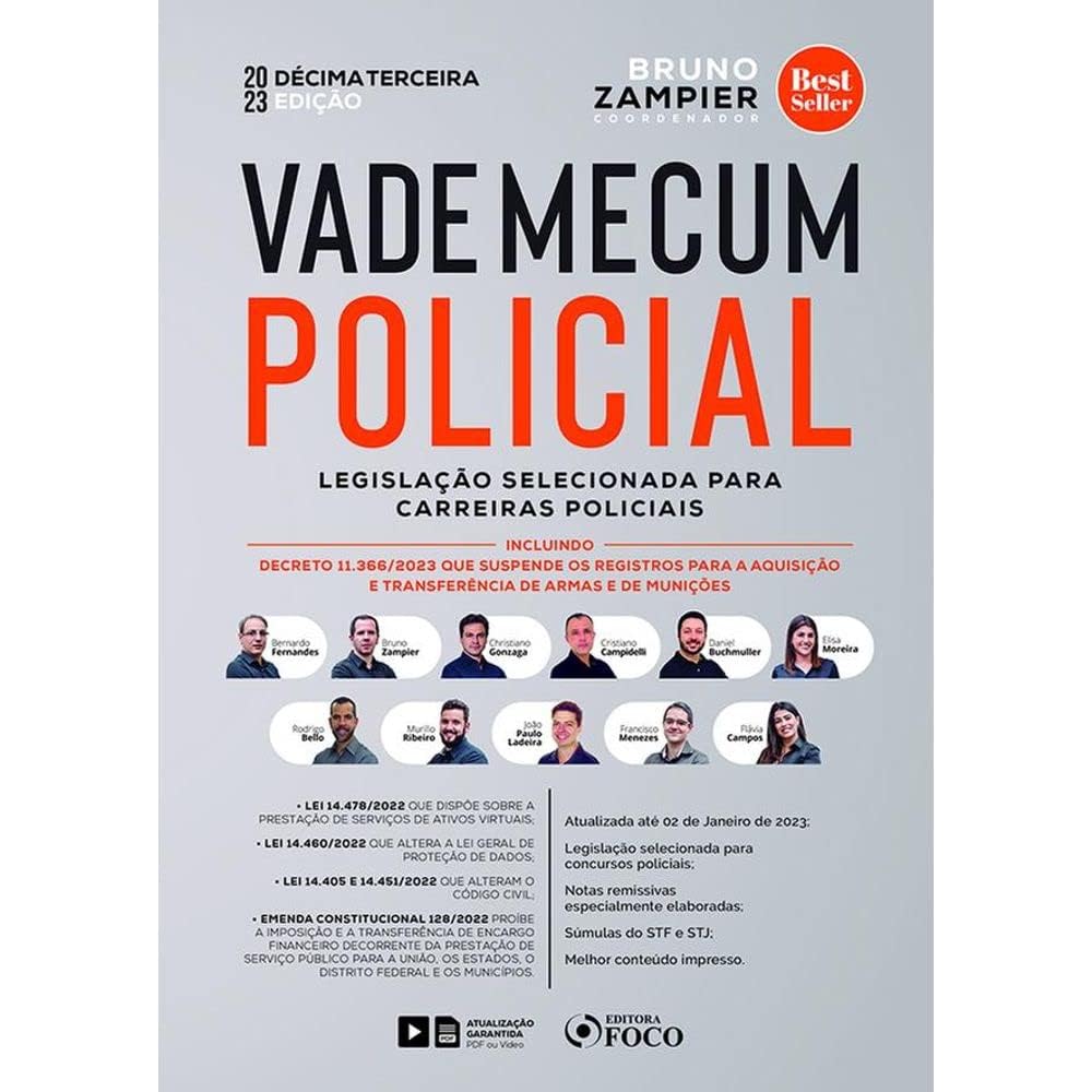 Vade Mecum Policial - Legislação Selecionada Para Carreiras Policiais - 13 ª Ed - 2023 baixar o livro de graça
