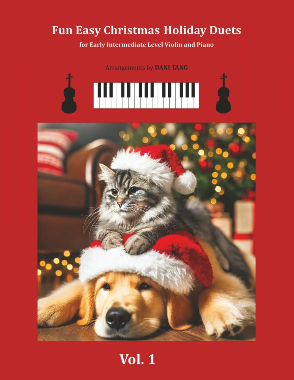 ler totalmente Fun Easy Christmas Holiday Duets Volume 1: For Early Intermediate Level Violin and Piano