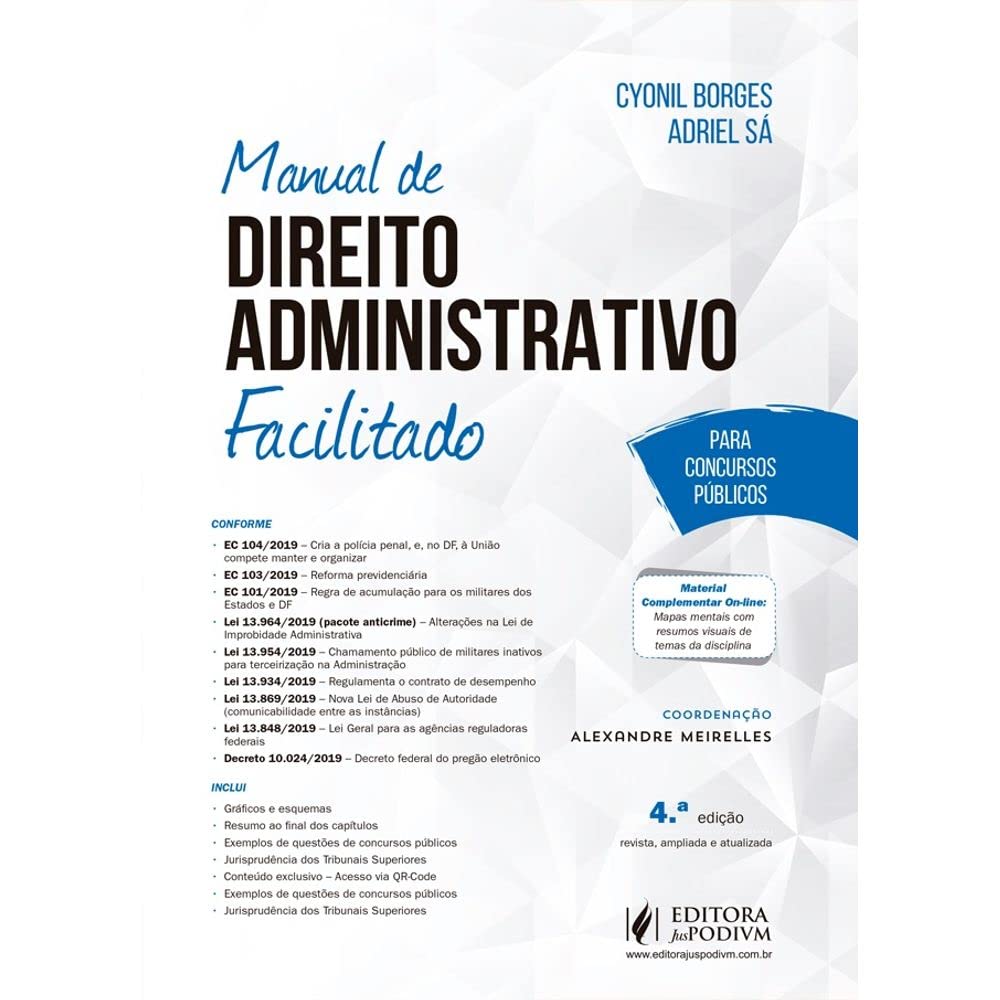 Manual de Direito Administrativo Facilitado (2020) baixar o livro de graça