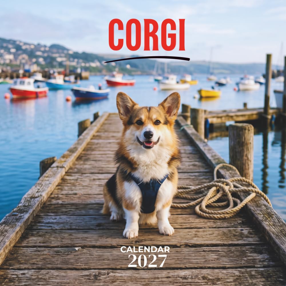 ler totalmente Corgi 2027 Calendar: Playful Welsh Herding Dogs in Seasonal Portraits with Monthly Planning Grids, U.S. Holidays and Notes | 8.5 x 8.5 Inches