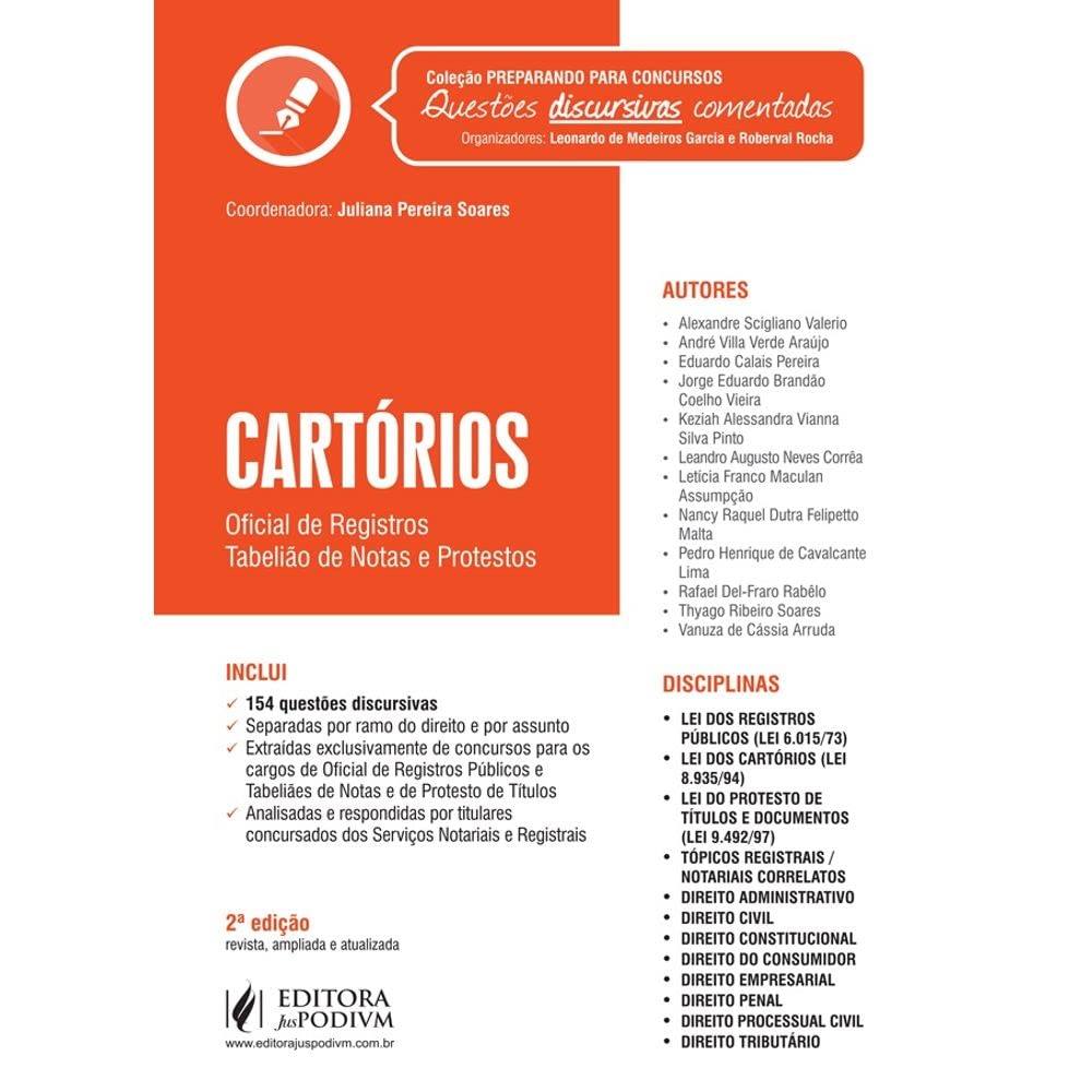 capítulo por capítulo baixar Cartórios. Oficial de Registros e Tabelião de Notas e de Protestos - Coleção Preparando Para Concursos