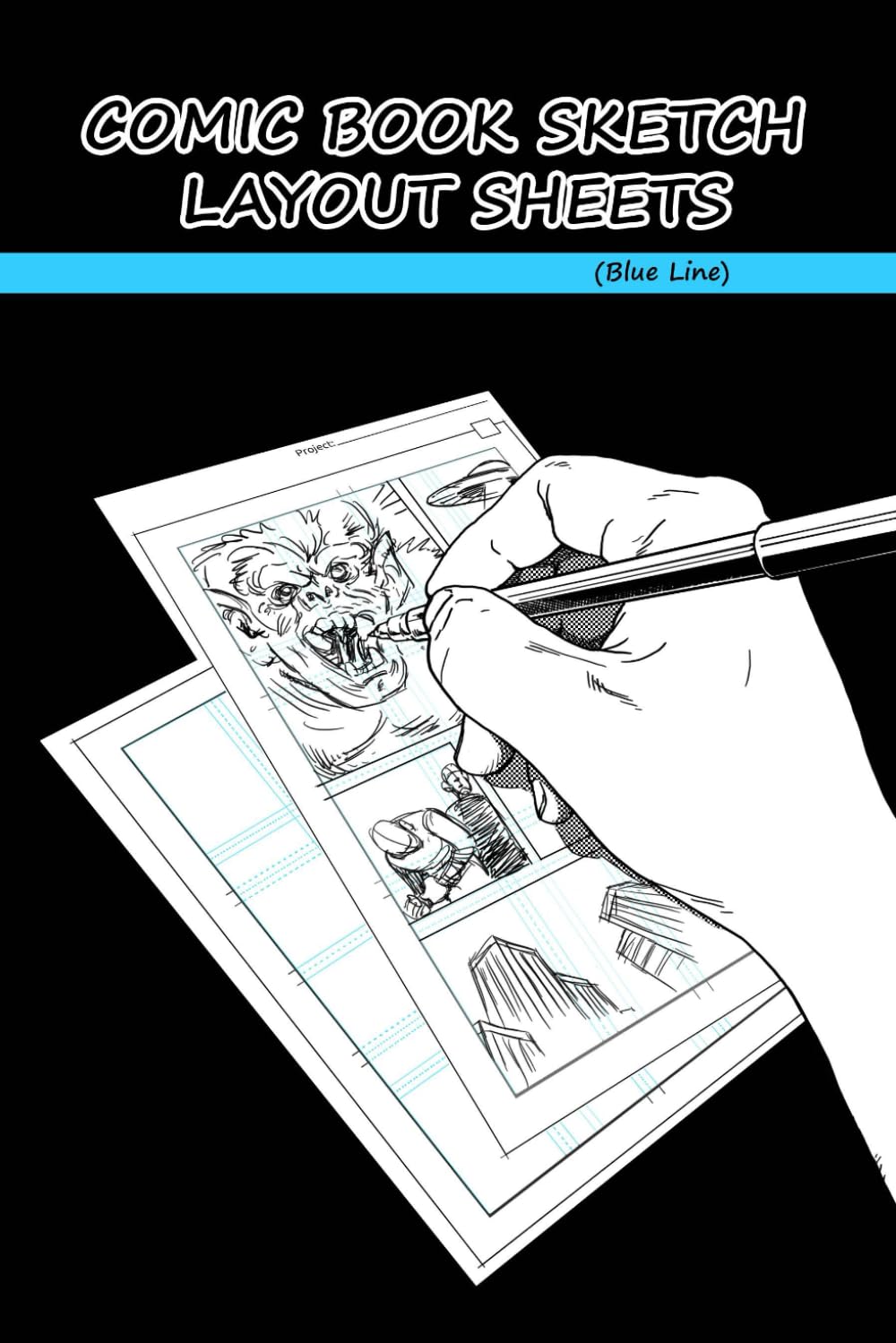 capítulo por capítulo baixar Comic Book Layout Sketch Pad Blue Line: Blue Line comic book layout sheets in pad form