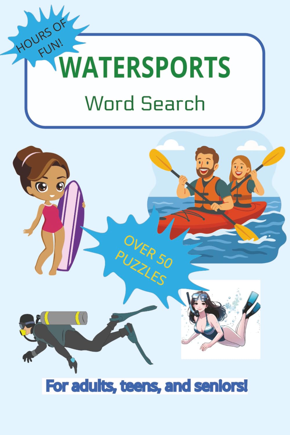 Watersports Word Search: Word Searches with Easy-to-Read Print about Watersports, Boating, Fishing, and More | 50+ Puzzles … Gift for Vacations, Holidays, and Alone Times! baixar o livro de graça