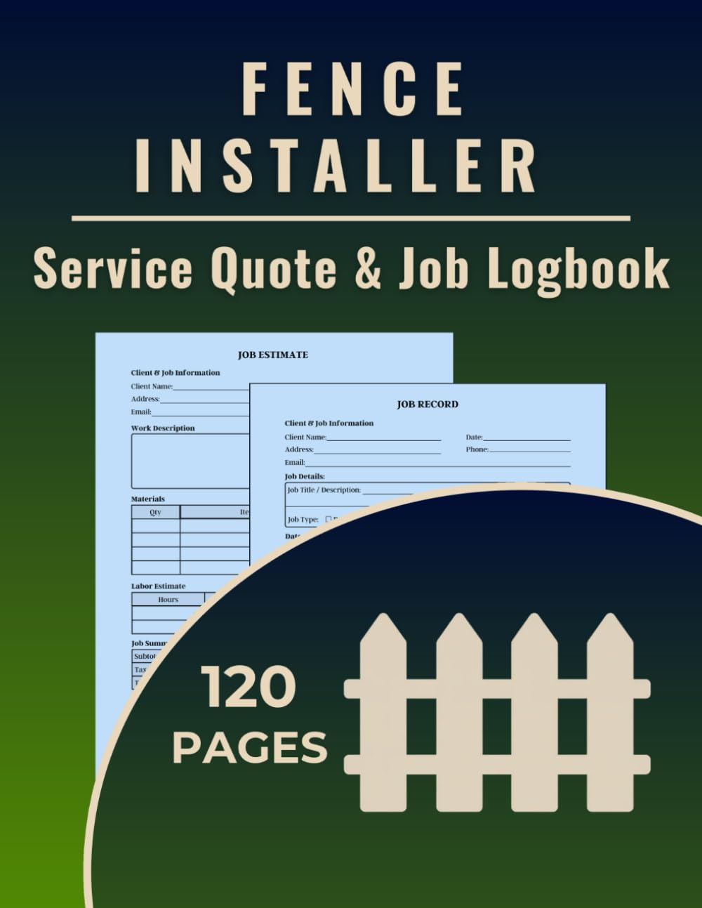 capítulo por capítulo baixar Fence Installer Service Quote & Job Logbook: A dual-purpose logbook to track fence installation quotes and record completed jobs for fencing contractors, builders, and outdoor service pros.