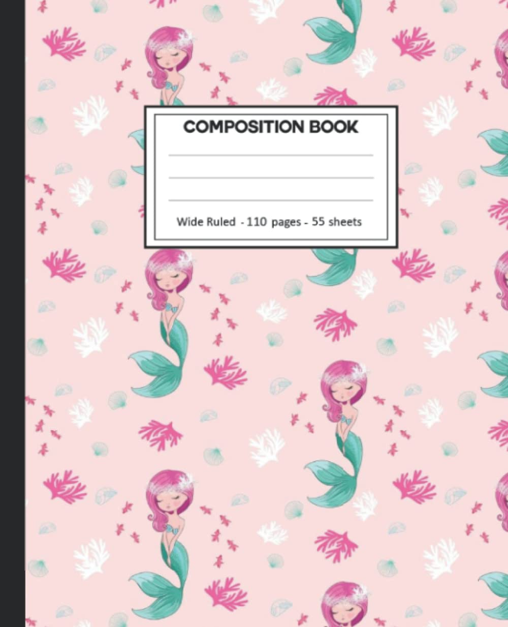 Composition Notebook: Mermaids Wide Ruled Paper Notebook Journal size 7.25 x 9.25” for student baixar livro de graça