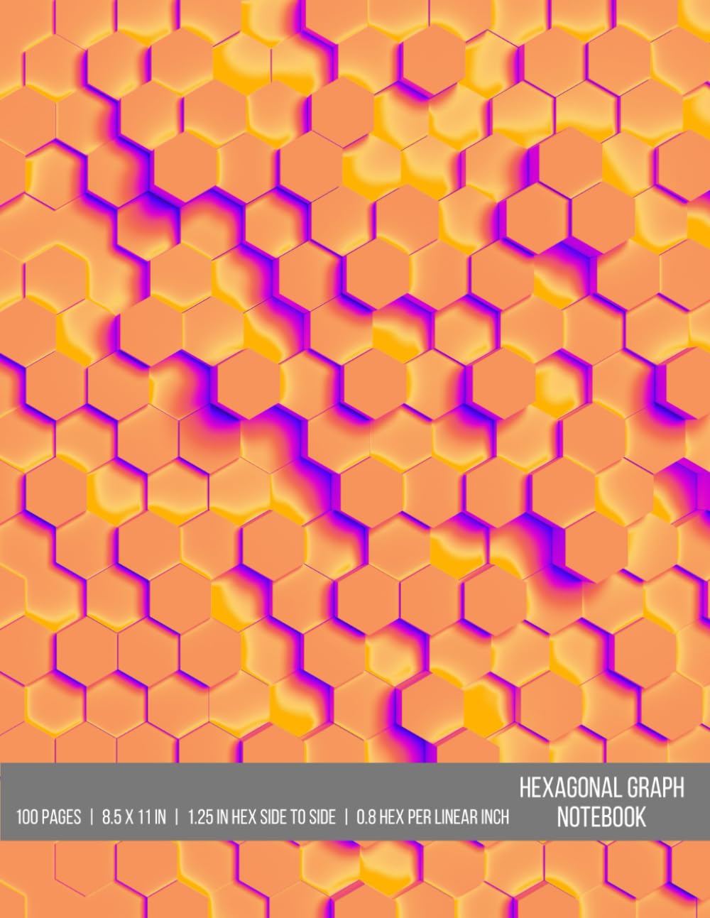 capítulo por capítulo baixar Hexagonal Graph Notebook: Organic Chemistry and Biochemistry Notebook, 8.5x11", 100 pages, 1.25" Hex Side to Side, 0.8 Hex per Linear Inch, Light Gray Lines, Matte Paperback