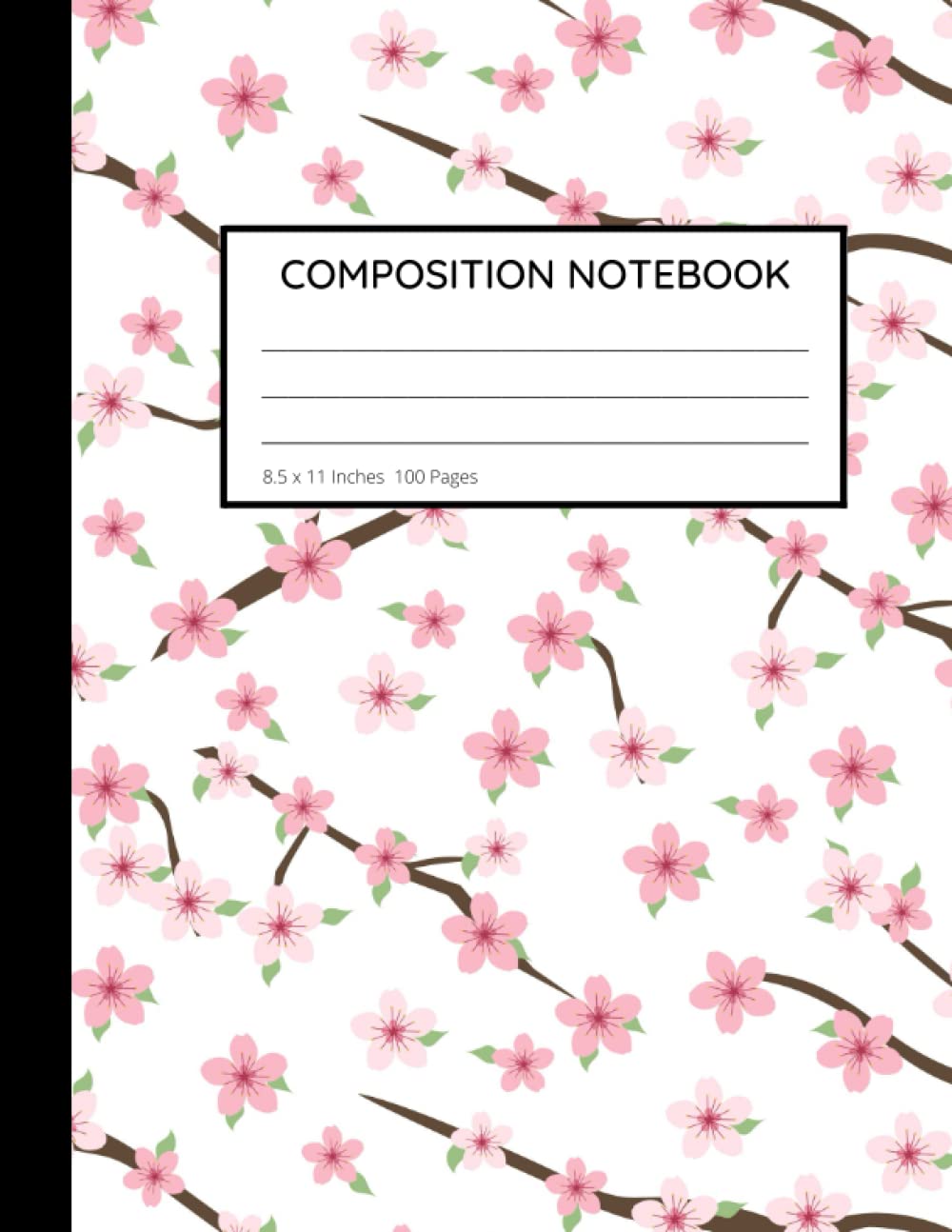 Japanese Cherry blossom Composition Notebook: Wide ruled Pages with Pink Sakura Flowers Pattern for Back to School Writing Pad baixar o livro de graça