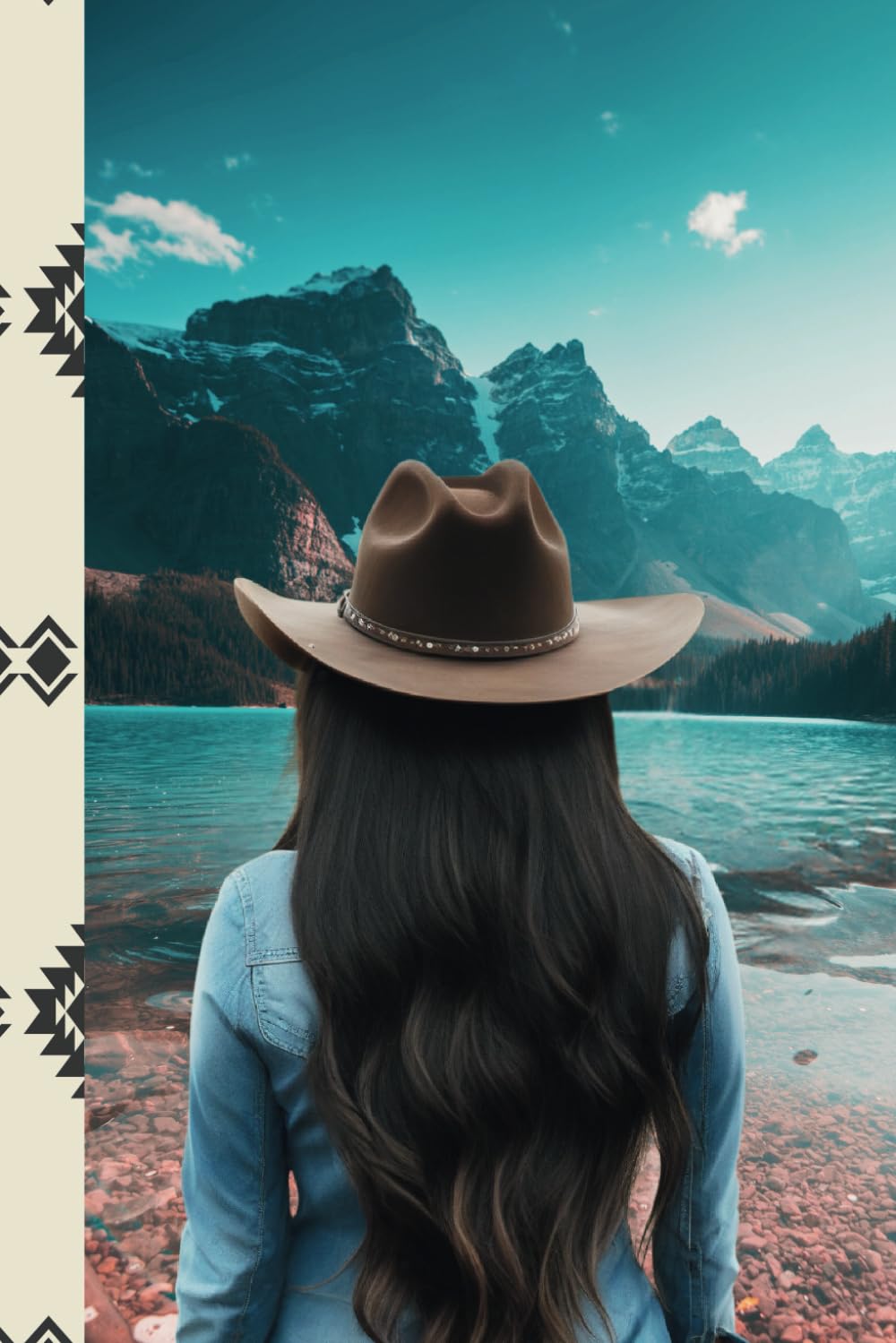 ler totalmente Cowgirl Admiring The Mountains
