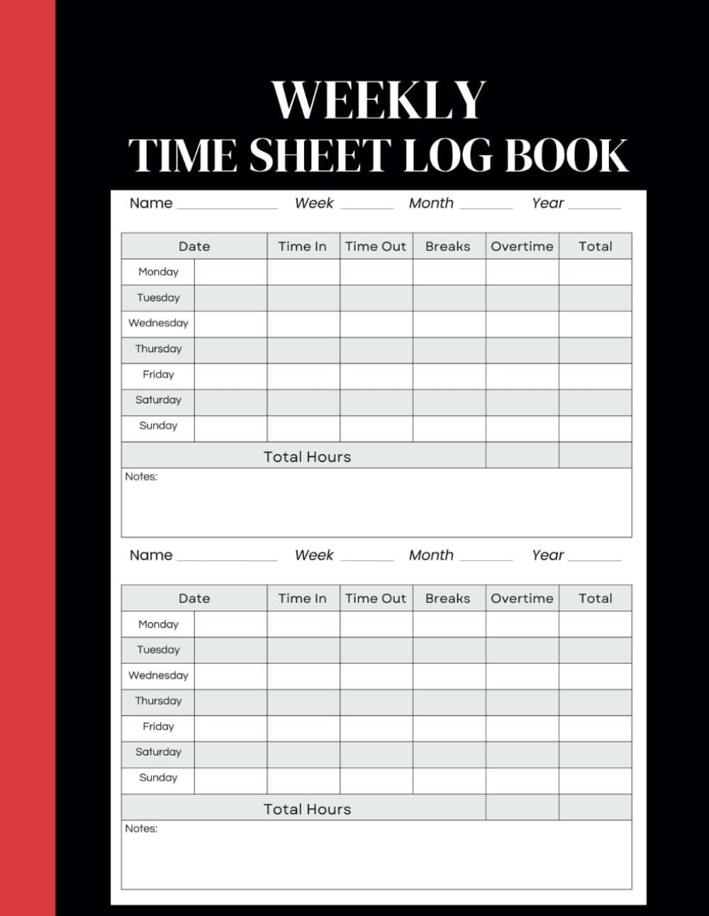 WEEKLY TIME SHEET LOG BOOK: Employees Time Sheet Log Book, Workers Time Log Book, Time Book for Employees, Weekly Work Hours Sheets for Employees baixar livro de graça