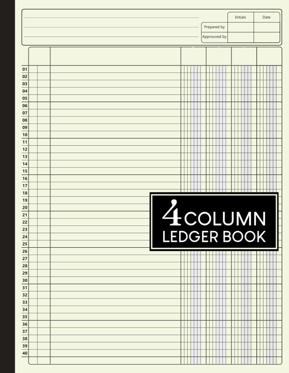 4 Column Ledger Book: Large Simple Four Column for Bookkeeping, Accounting, Small Business, Personal Use and more baixar o livro de graça