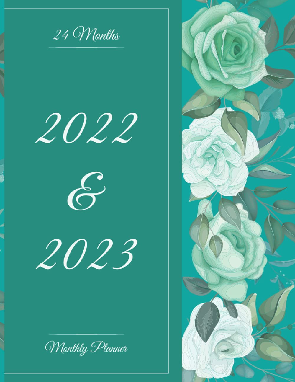 capítulo por capítulo baixar 24 Months 2022 & 2023 Monthly Planner: 24 Months Two Year Monthly Calendar Planner for Work or Personal Use - 24 Months Agenda Schedule Organizer with... Green Roses on Paste Color Background Cover