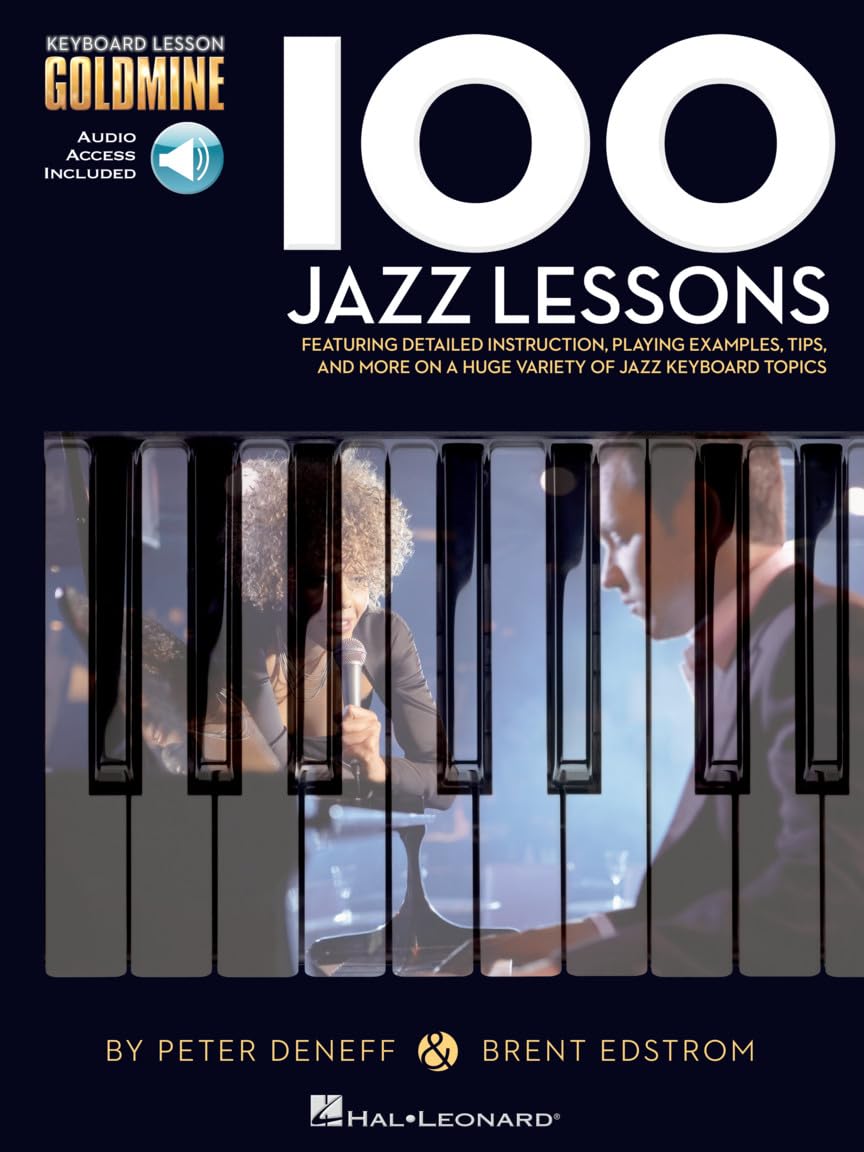 ler totalmente 100 Jazz Lessons Book/Online Audio: Keyboard Lesson Goldmine Series Book/Online Audio