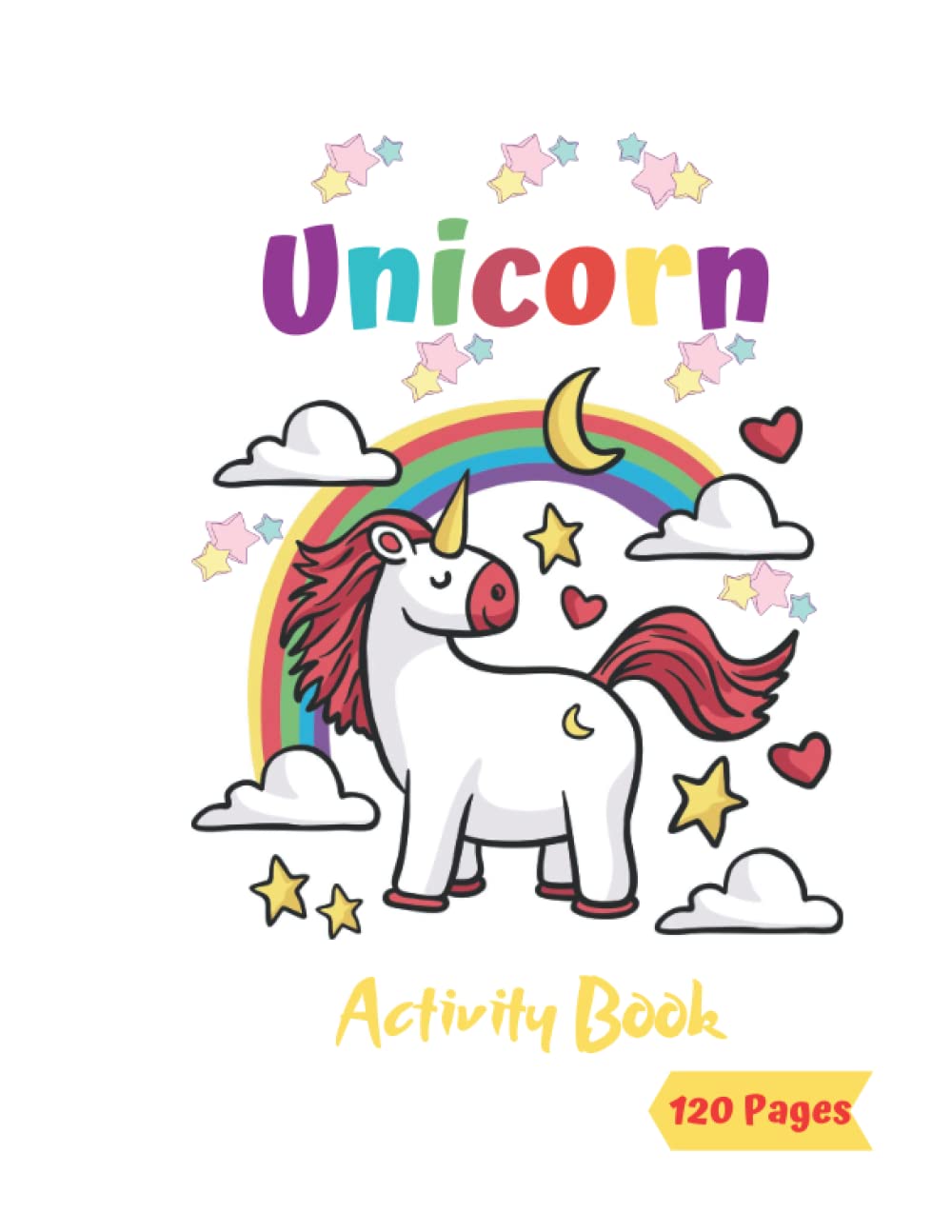 Unicorn Activity Book: Workbook for Unicorn Coloring, How to Draw for Kids, Mazes, Dot to Dot and Word Search Puzzles,Ages 4-7,120Pages baixar o livro de graça