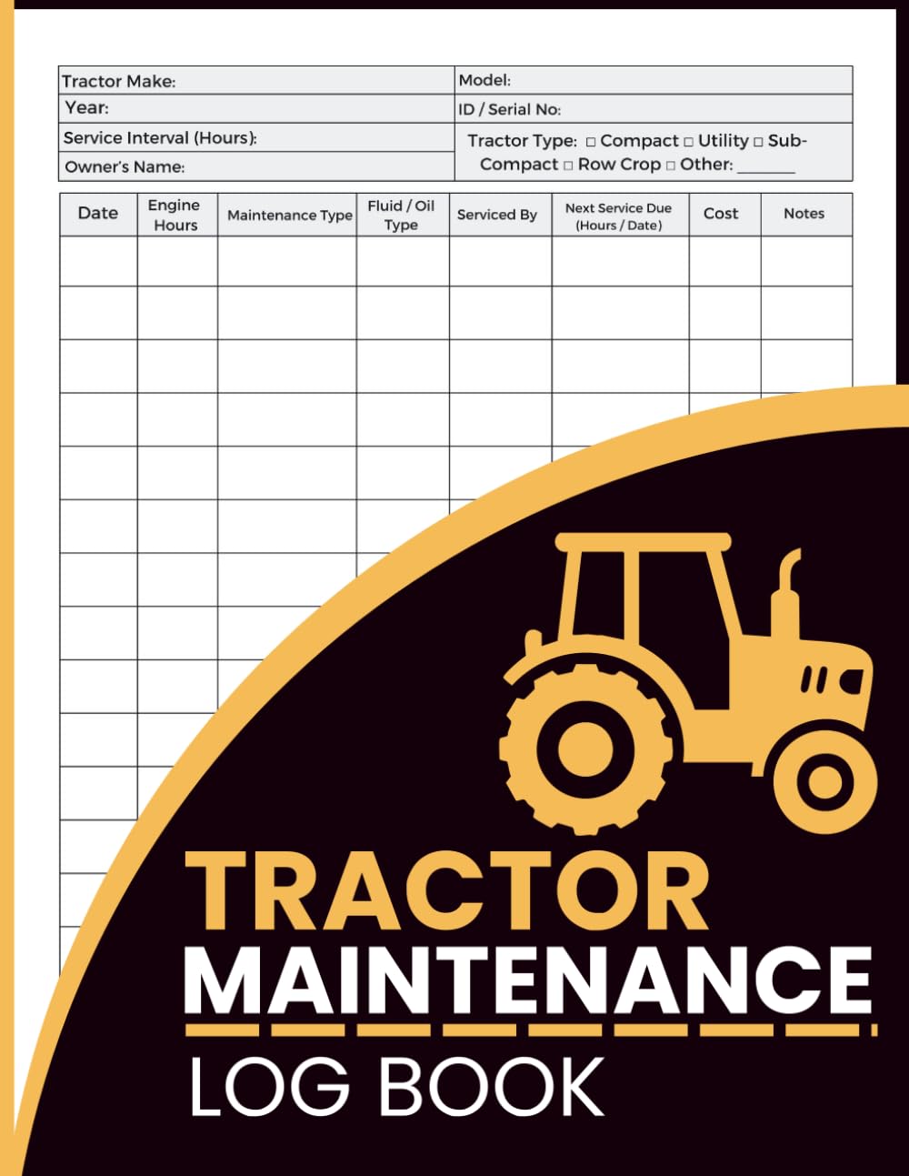 capítulo por capítulo baixar Tractor Maintenance Log Book: Track Repairs, Engine Hours, Fluid Types, Replacement Parts, and Scheduled Service Tasks - For Farm Equipment Operators & Technicians