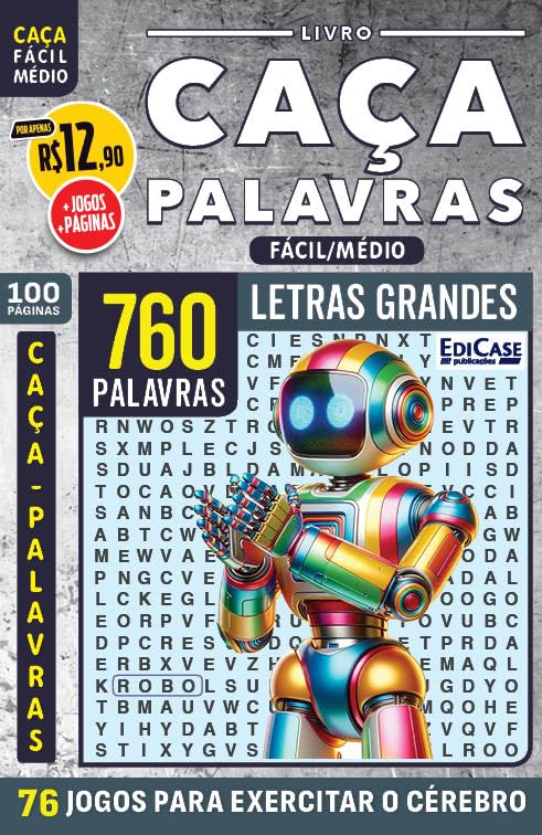 capítulo por capítulo baixar Livro Caça-Palavras ed.117 - 100 págs.- Fácil/ Médio: 76 Jogos para exercitar o cérebro