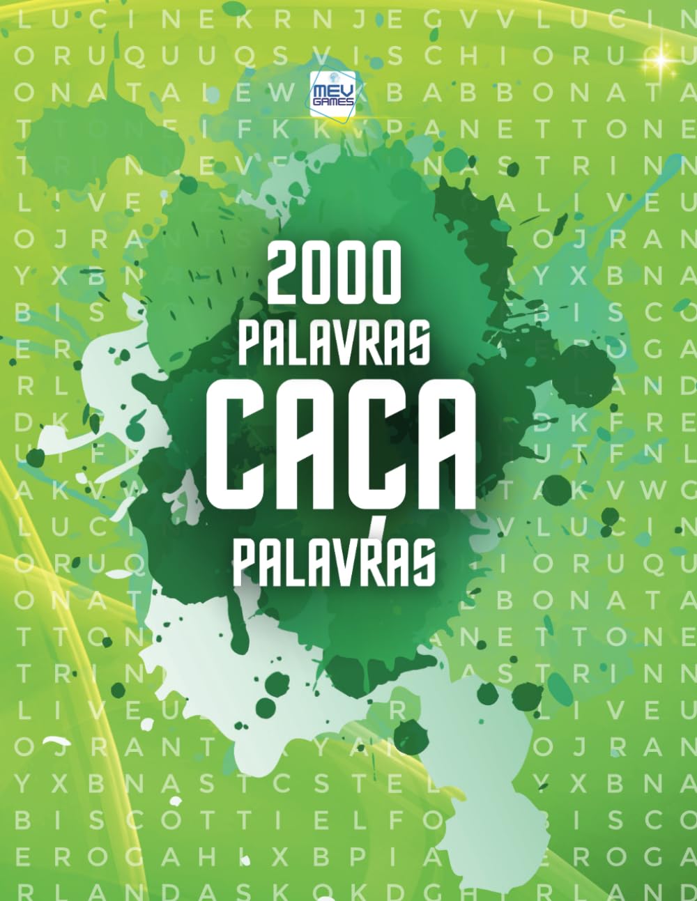 Caça Palavras: Livro em português com 100 Jogos & + de 2000 palavras | Grande Formato 21 x 29,7 cm | Passatempo, Tempos livres, Ferias e Viagens | MEV Games (Portuguese Edition)
