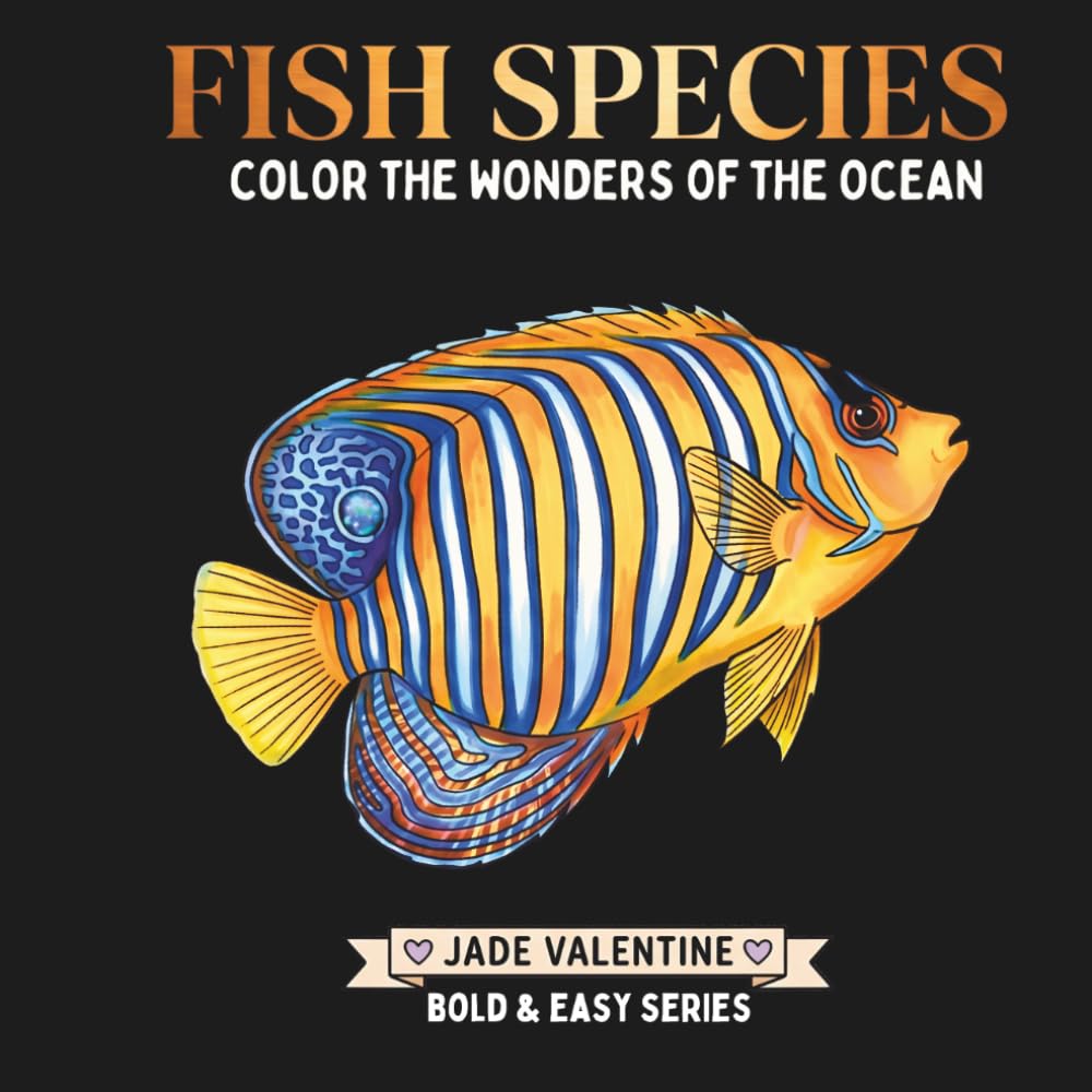 capítulo por capítulo baixar Fish Species: Color the Wonders of the Ocean: A Bold and Easy Relaxing Marine Life Coloring Book for Adults and Teens for Stress Relief (COZY CUTE COLORING SERIES)