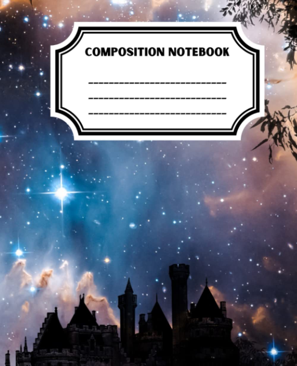 Composition Notebook: Castle Beneath a Star-Studded Night Sky (College Ruled) baixar o livro de graça