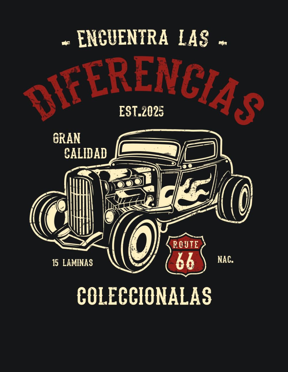 Encuentra las diferencias - Vintage Motor Challenge: 15 láminas “Encuentra las diferencias” de coches y motos clásicas — para jugar, decorar y coleccionar baixar o livro de graça