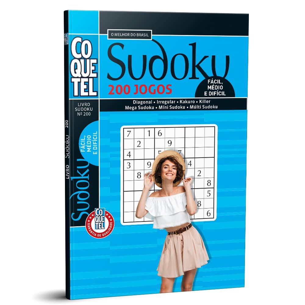 Livro Coquetel Sudoku nível médio Ed 200 baixar o livro de graça