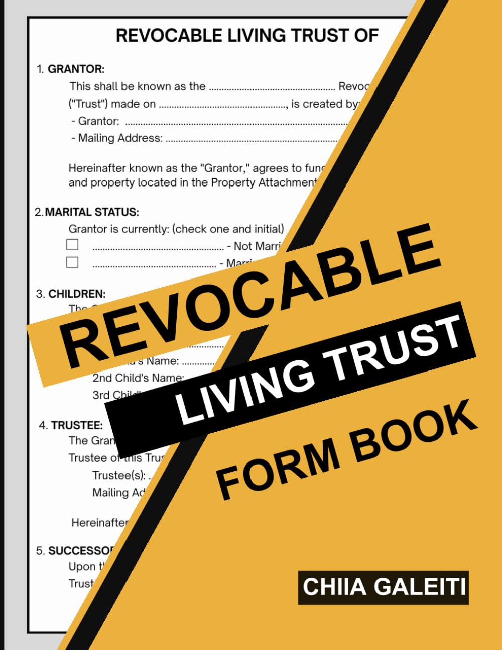 Revocable Living Trust Form Book: Estate Planning Templates for Recording Your Wishes with 8 Identical 11-Page Sets baixar o livro de graça