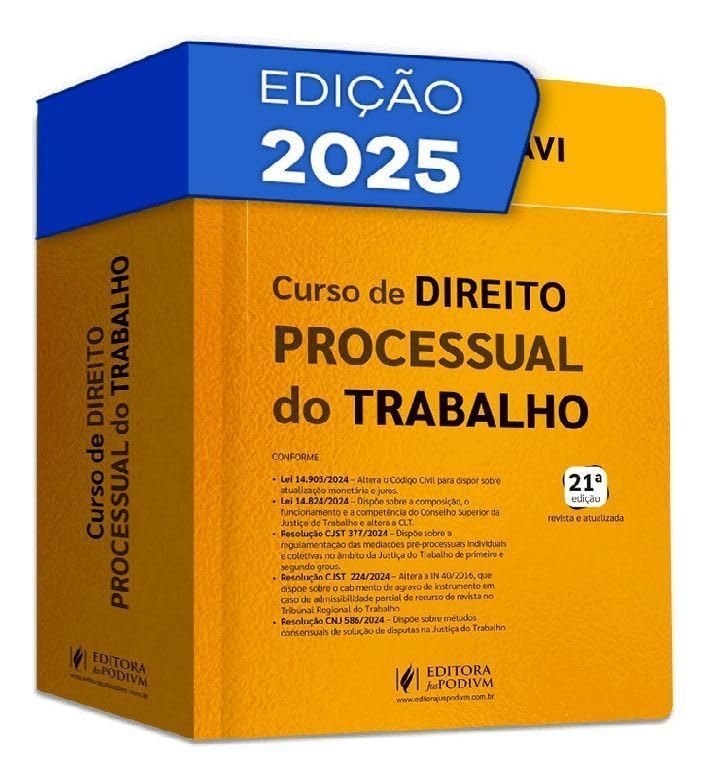Curso de Direito Processual do Trabalho - 21ª Edição (2025) baixar livro de graça
