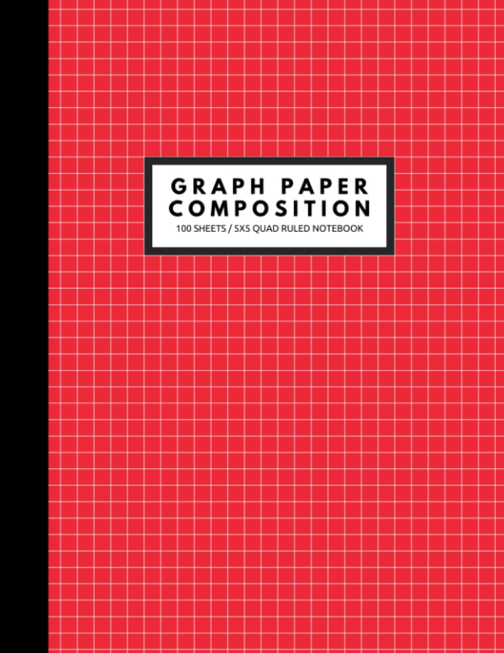 ler totalmente Graph Paper Composition Notebook: 100 Sheets, Grid Paper Notebook, Quad Ruled 5x5, 8.5 Inch x 11 Inch, Imperial Red.