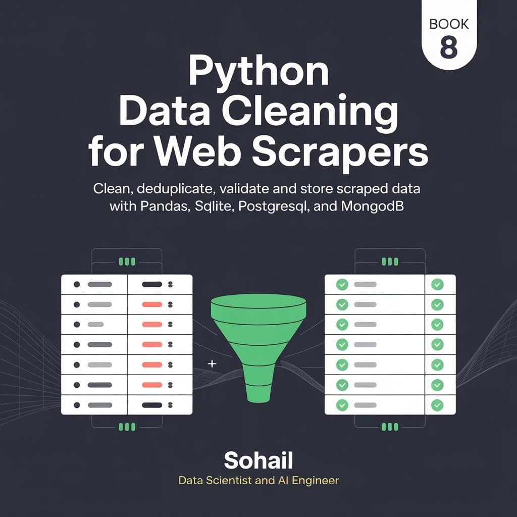 ler totalmente Python Data Cleaning for Web Scrapers: Clean, Deduplicate, Validate and Store Scraped Data with Pandas, SQLite, PostgreSQL and MongoDB (The Complete Web... Mastery Series Book 8) (English Edition)