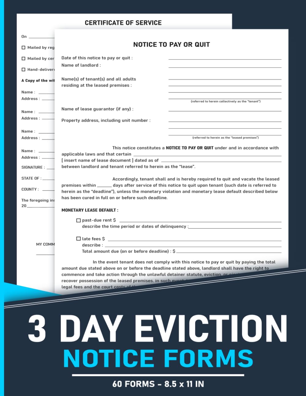 capítulo por capítulo baixar 3 Day Eviction Notice Forms: Landlord to Tenant Notice to Quit | 120 Pages.
