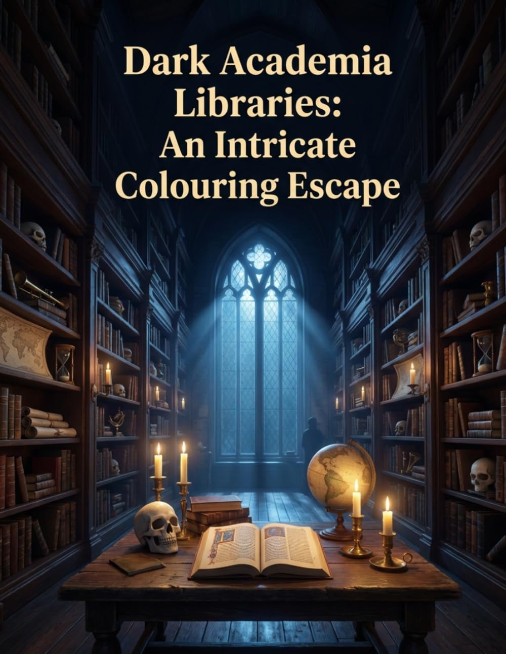 capítulo por capítulo baixar Dark Academia Libraries:: An Intricate Colouring Escape