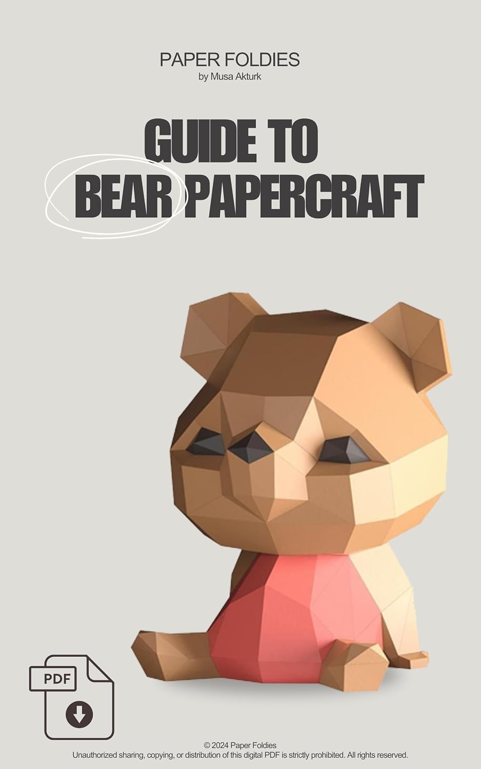 Guide to making Cute Little Bear Paper Model: Home Decor Desk Decoration Room Ornament Paper Craft 3D DIY Puzzles Hand Made Creative Toys (Papercrafts) (English Edition) baixar livro de graça