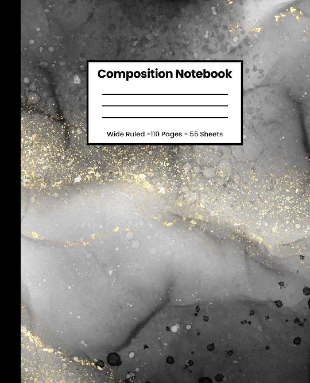 Black and White Marble Composition Book: Wide Ruled Notebook for School, Notebook for Kids, Teens, and Adults, 110 Pages 7.5X9.25 Inches baixar livro de graça