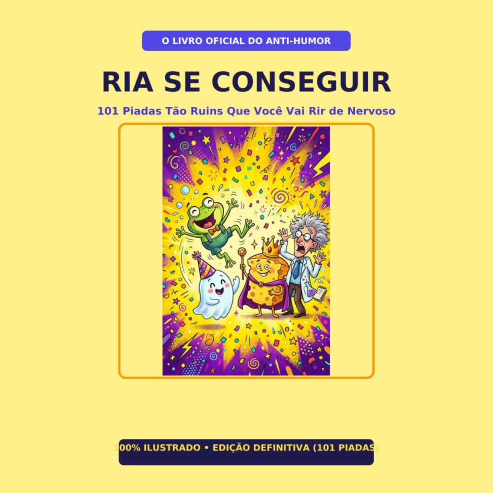 ler totalmente Ria Se Conseguir: 101 Piadas Tão Ruins Que Você Vai Rir de Nervoso: O Desafio Ilustrado do Anti-Humor e Trocadilhos de Tio do Pavê (Desafio do Riso) (Portuguese Edition)
