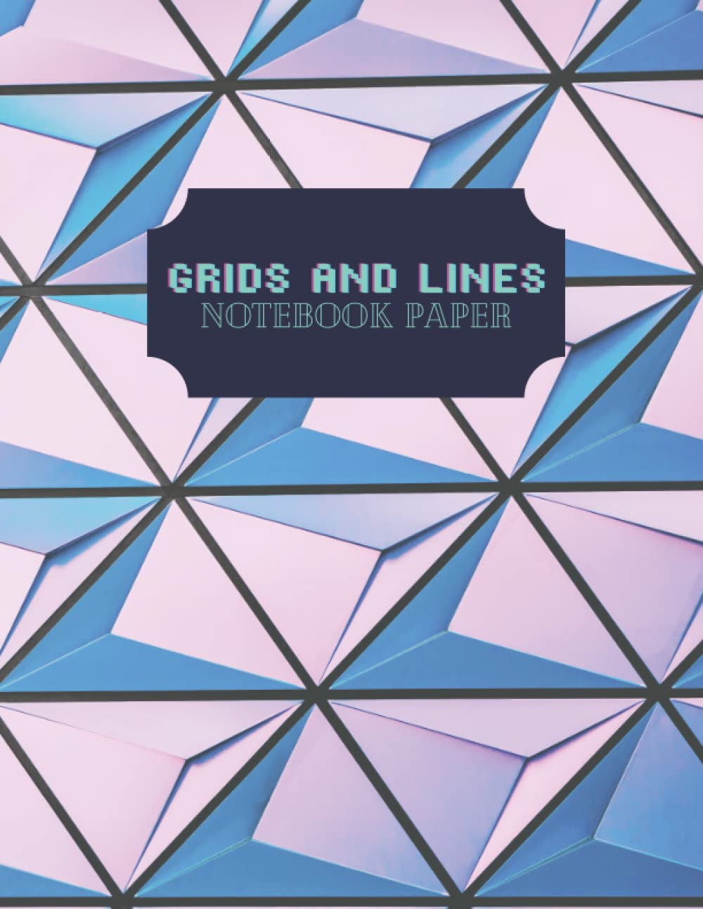 ler totalmente Grids and Lines Notebook Paper: Top half 4x4 grid with the bottom half of the pages lined for notes and computations.