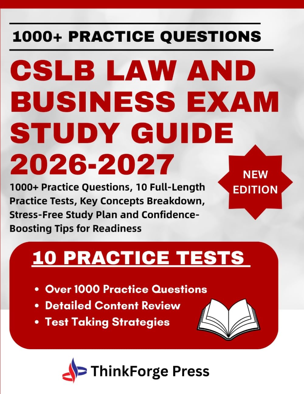 CSLB LAW AND BUSINESS EXAM STUDY GUIDE 2026-2027: 1000+ Practice Questions, 10 Full-Length Practice Tests, Key Concepts Breakdown, Stress-Free Study Plan and Confidence-Boosting Tips for Readiness baixar livro de graça
