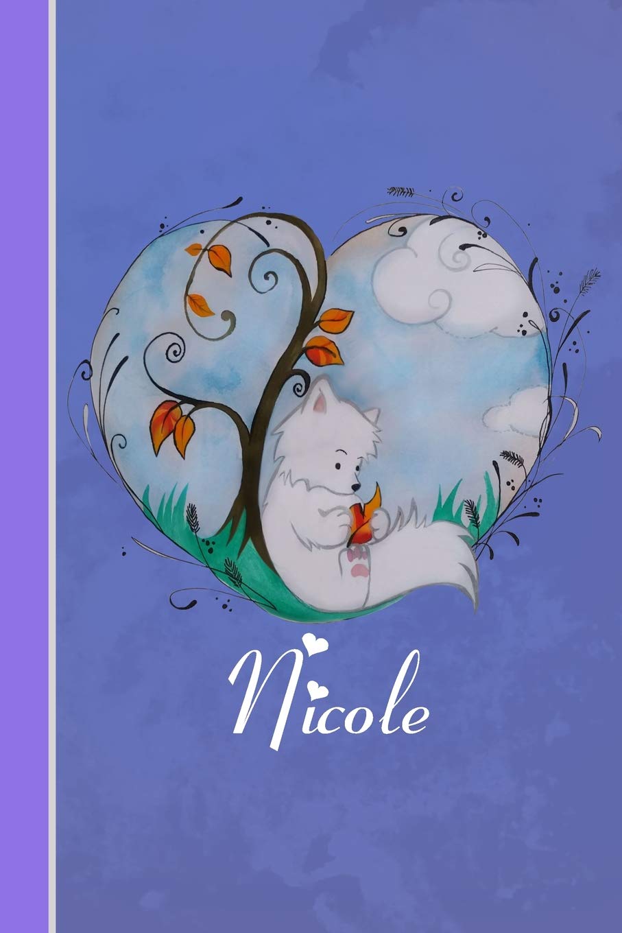 Nicole: Cahier Personnalisé - Fox Avec Coeur - Couverture Souple - 120 Pages - Vide - Notebook - Journal Intime - Scrapbook - Idée Cadeau baixar livro de graça