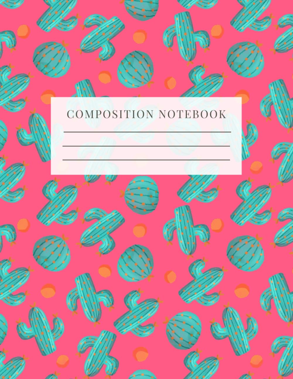 capítulo por capítulo baixar Composition Notebook College Ruled: Colorful Cactus. Aesthetic Writing And Studying