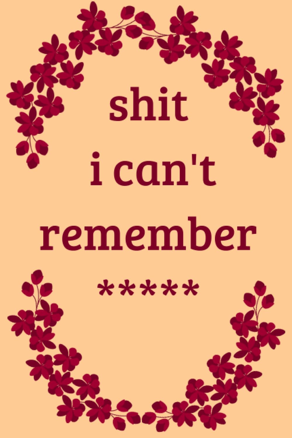 Shit I Can't Remember: Notebook & Journal for Passwords and Shit baixar livro de graça