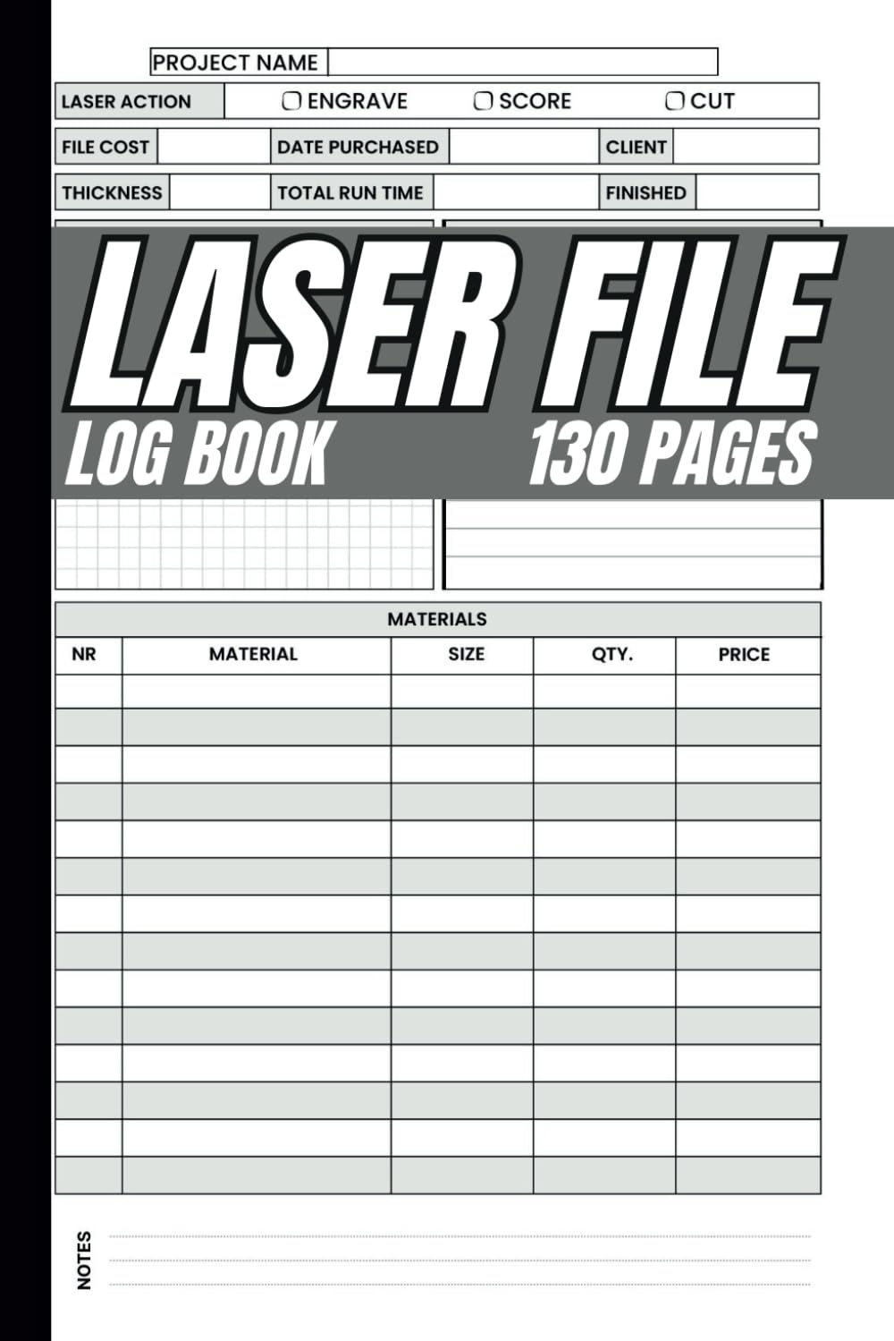 ler totalmente Laser File Log Book: Keep Track of Files, Materials, and Cutting Settings.