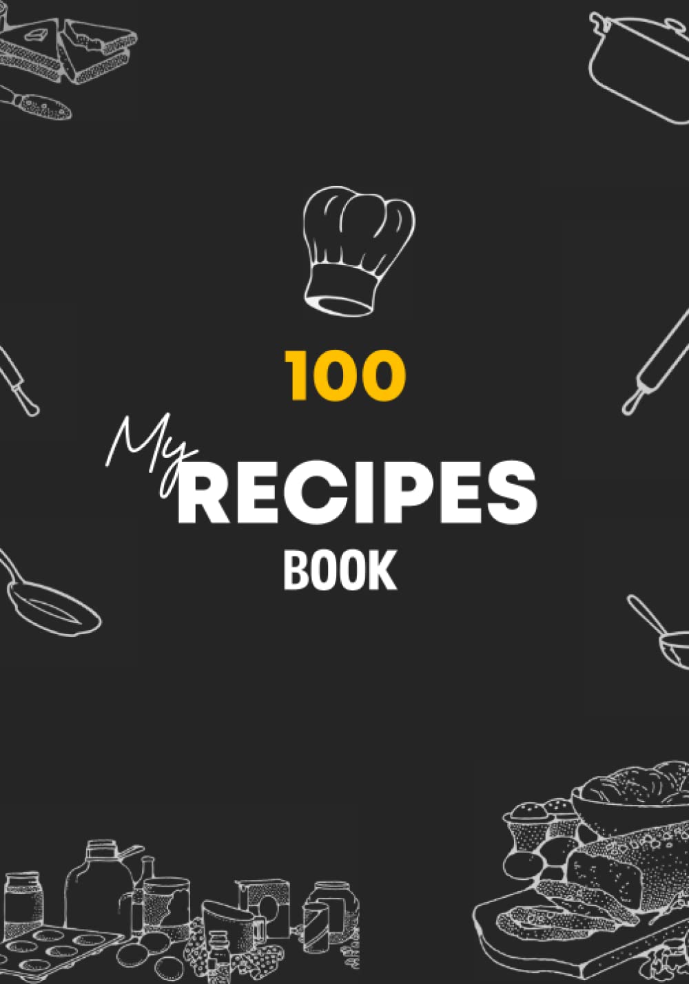 My Recipe Book: Blank Recipe Book to Write In your own Recipes, Lovely Gift, Stores 100 Recipes baixar livro de graça