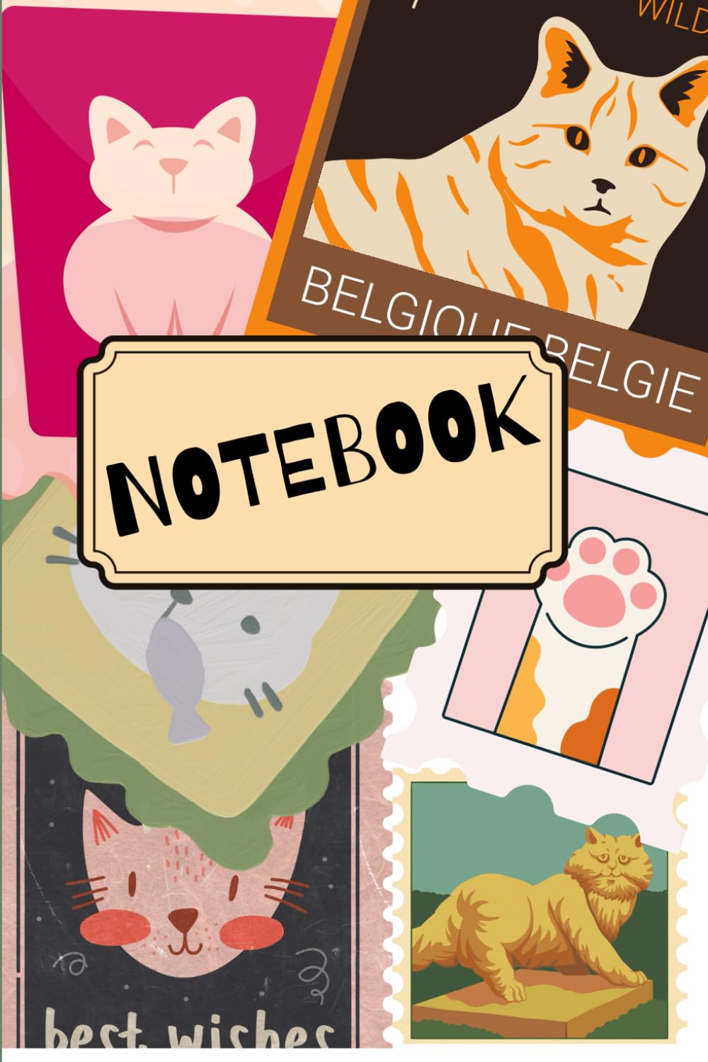 ler totalmente Notebook: Cool Stamp Themed Journal, 120 pages, idedal for Cat and Stamp lovers, Pet lover, Mom, Dad, Kids