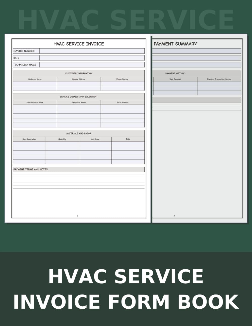 HVAC Invoice Form Book: Professional Service Invoices for Heating, Ventilation & Air Conditioning Contractors baixar o livro de graça
