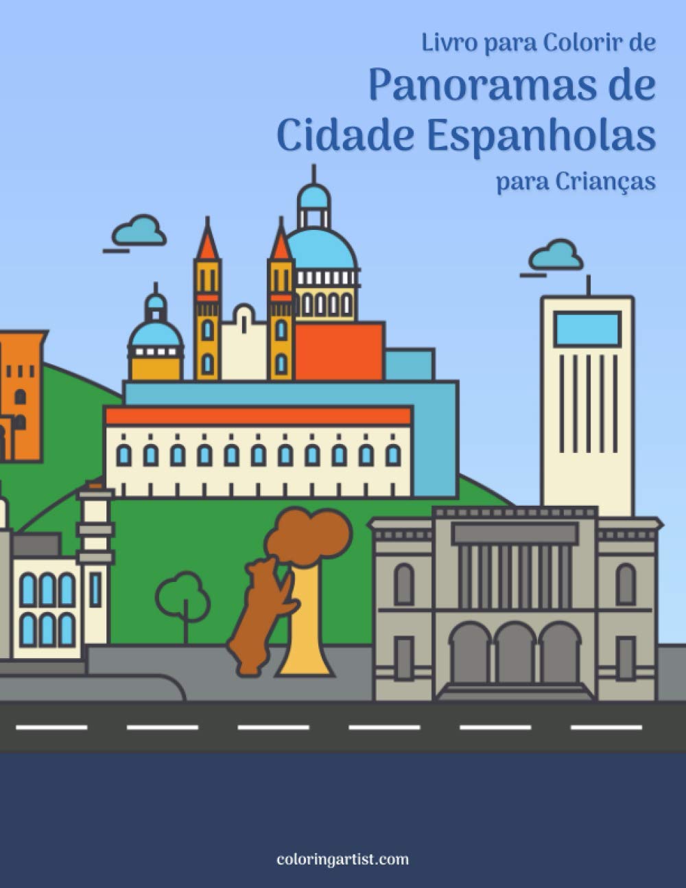 Livro para Colorir de Panoramas de Cidade Espanholas para Crianças baixar o livro de graça
