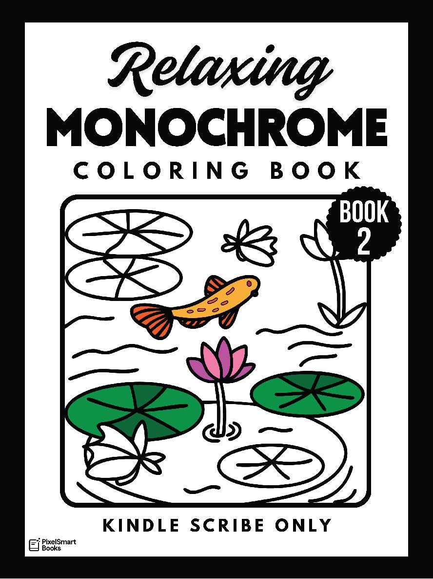 Relaxing Monochrome Coloring Book 2 (Kindle Scribe Only): Garden Edition | 50 Bold, Easy, Cute, and Cozy Coloring Pages— Just for Adults! (Relaxing Monochrome Coloring Series) (English Edition) baixar livro de graça