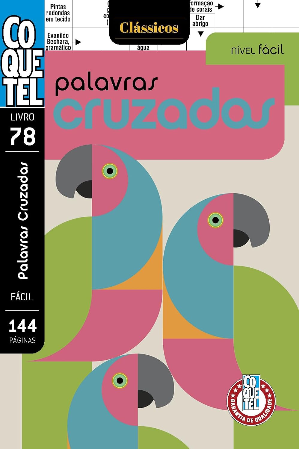 Livro Coquetel Palavras Cruzadas Fácil 78: Nível Fácil: 76
